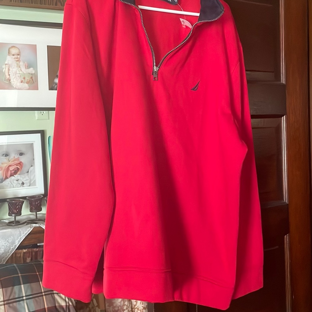 Mens Nautical Fleece Pullover XL